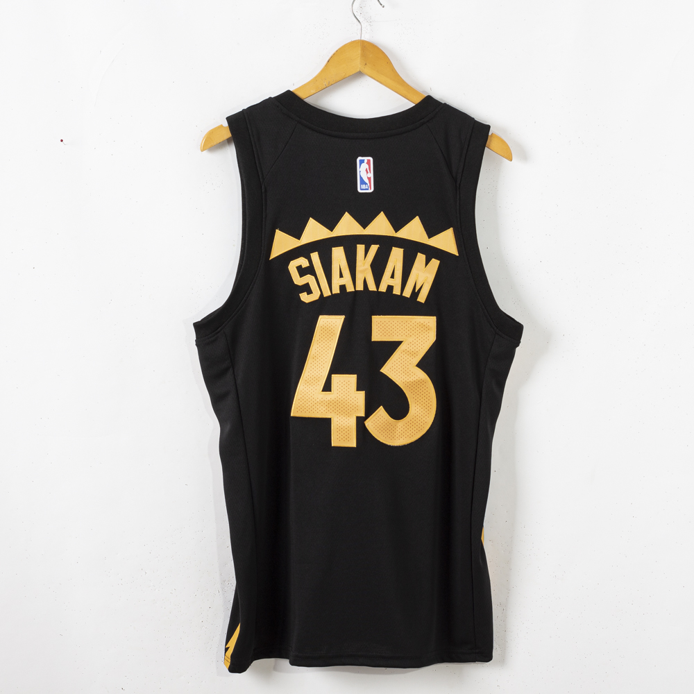 Men Toronto Raptors #43 Siakam Black City Edition Nike NBA Jerseys style 2